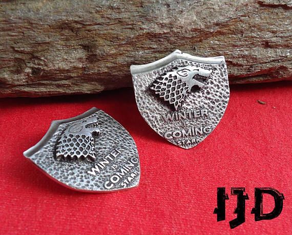 House Stark Brooch - Stark Brooch Pin - Game Of Thrones - Game Of Thrones Jewelry - Stark Emblem - Stark Sigil Brooch Pin - Winterfell Pin