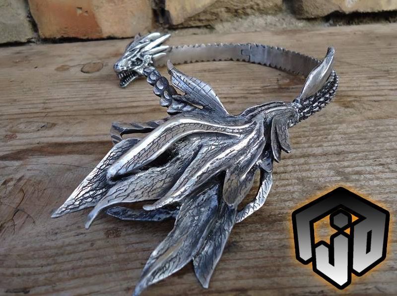 Dragon Necklace - Game Of Thrones - Khalessi Dragon Necklace - Silver Dragon Necklace - Daenerys Dragon Necklace - Dragon Jewelry