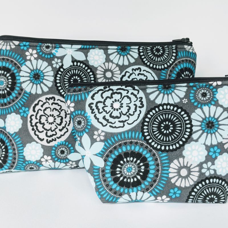 Matching Organizer Bags, Travel Bags, Travel Case, Zipper Bag, Flower Bag, Gift under 20