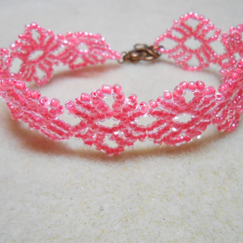 Pink Lace Bracelet