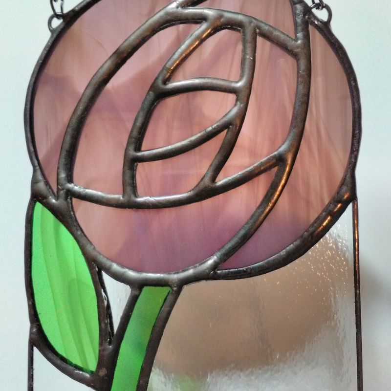 Mackintosh Glasgow Rose Rose Suncatcher