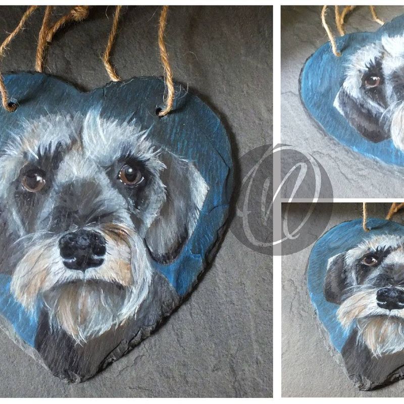 Slate Pet Portraits - dog / cat
