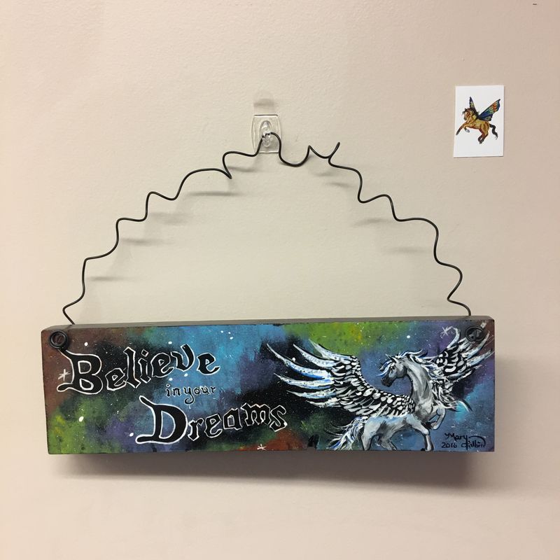Believe in your dreams! Pegasus Fantasy Wall Art