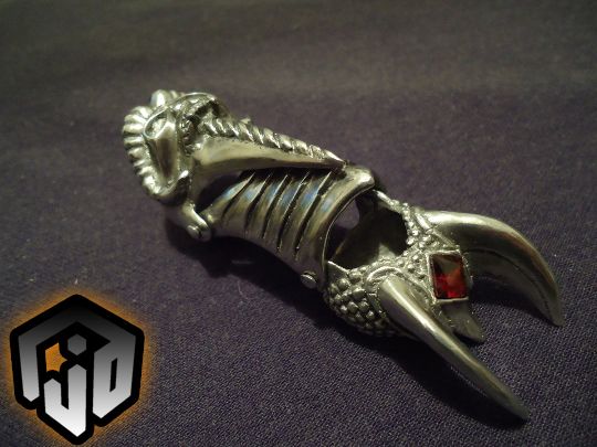 Silver Claw Ring - Finger Claws - Claw - Demon Fingers - Finger Armour Ring - Full Finger Ring - Articulated Ring - Segmented Ring