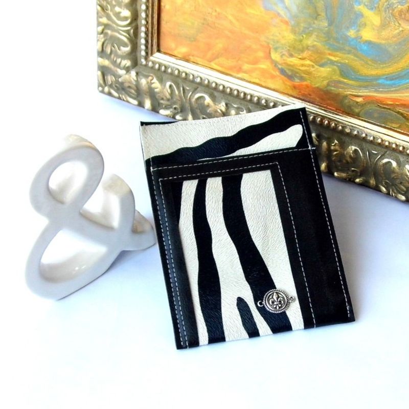Black and White Travel Wallet