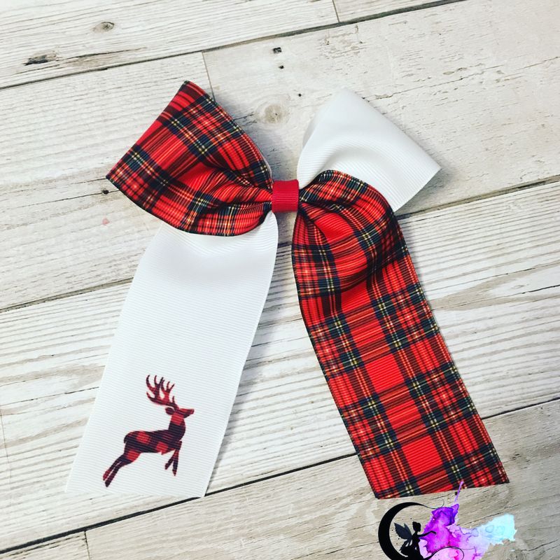 Tartan cheer bow