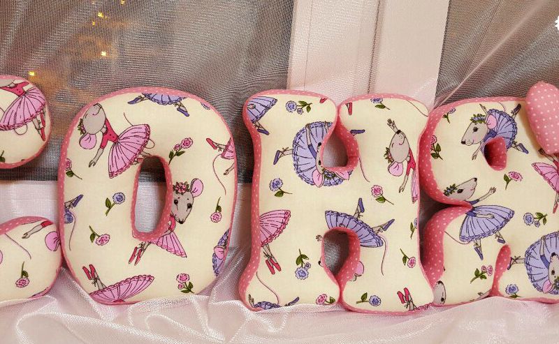 Big textile letters (names)