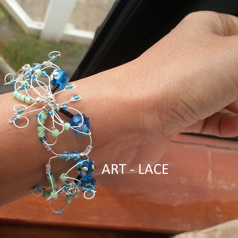 Butterfly cuff Bracelet Beaded bracelet for Women Bridesmaid woven bracelet Birthday gift her Delicate Filigree butterfly Christmas Gift her