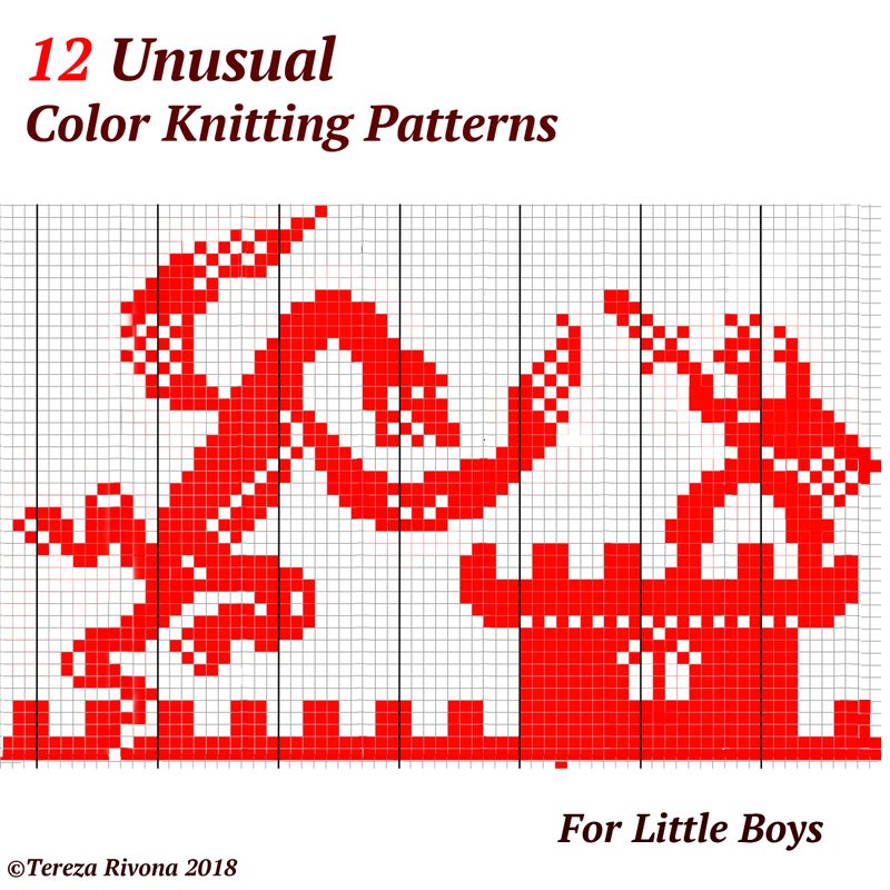 12 Unusual Color Knitting Patterns for Little Boys