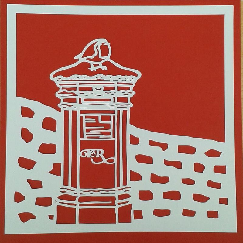 25 Christmas Themed Papercutting Templates