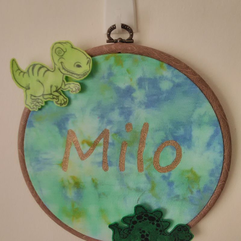 Personalised Tie Dye Name Placque