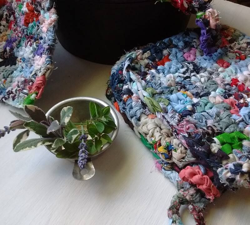 Crocheted Multicolored Potholders