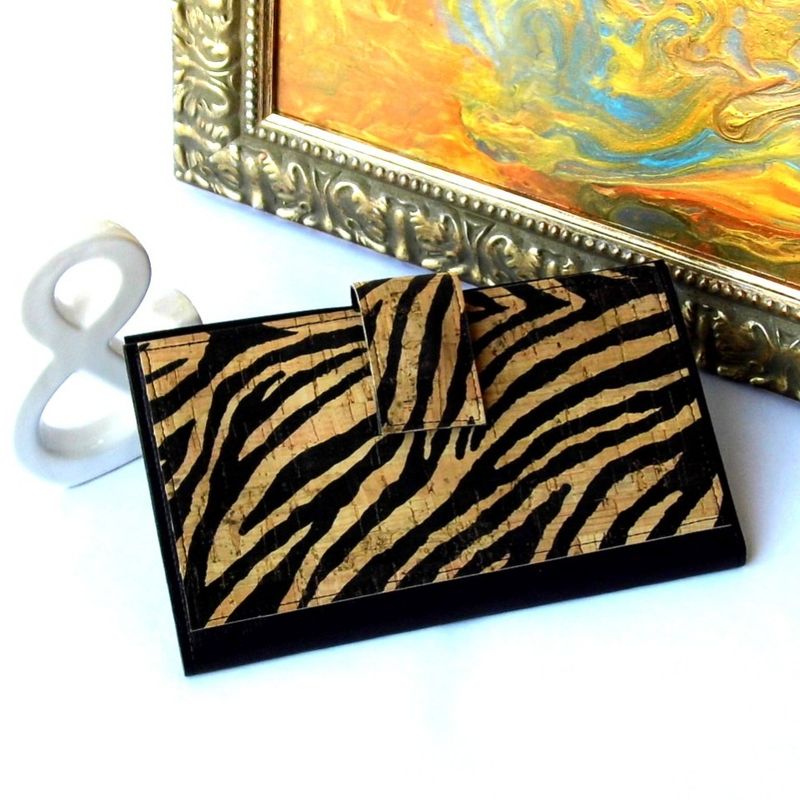 Zebra Print Travel Wallet