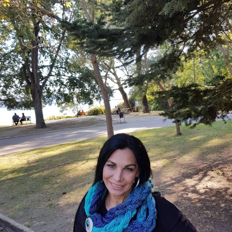 Finger knitted chain Super chunky combo infinity scarf