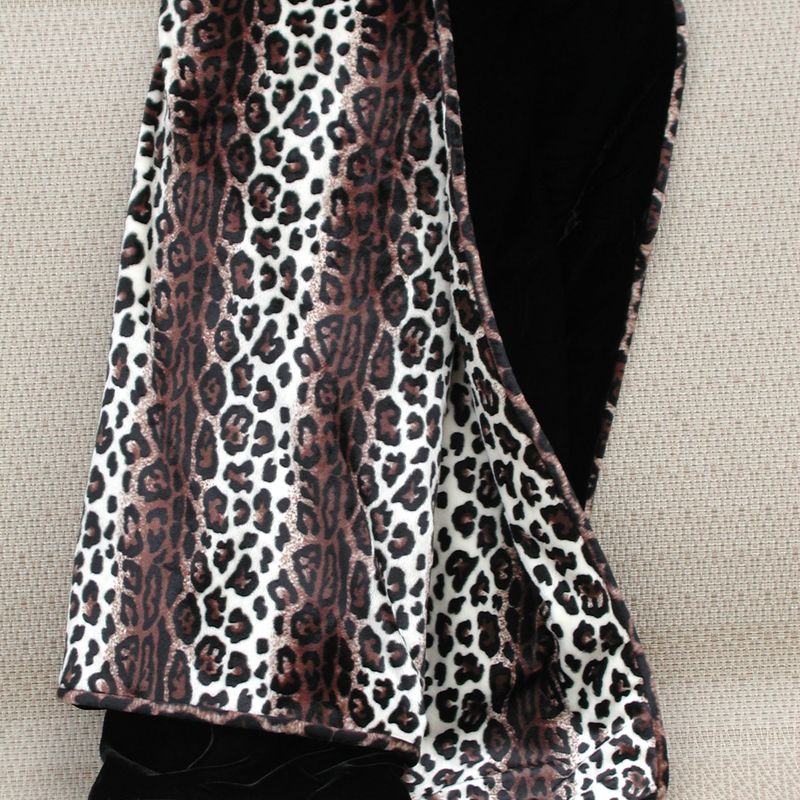 Velvet Leopard Throw Blanket