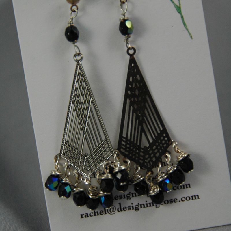 black kite earrings