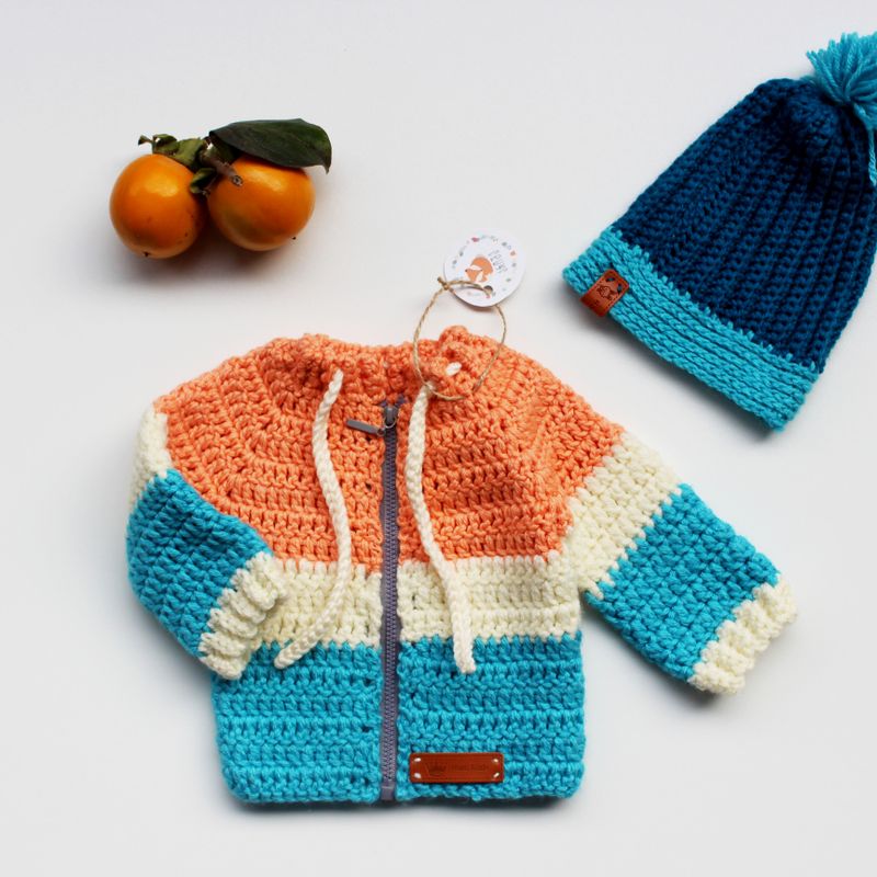 Crochet Baby set - Jacket and Hat