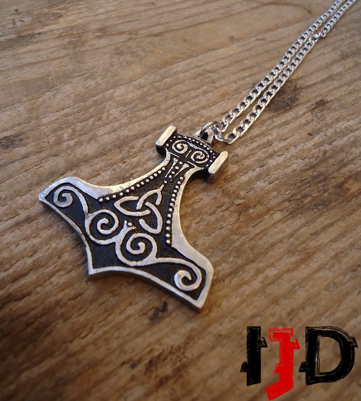 Thor's Hammer -  Thor's Hammer Necklace - Thor's Hammer Pendant - Viking Necklace - Viking Ornament - Viking Medallion - Pagan Necklace