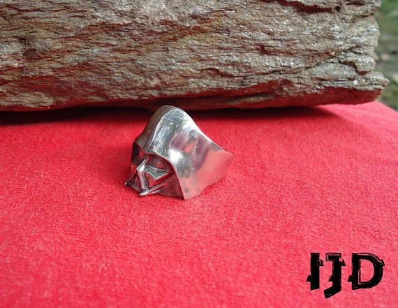 Silver Darth Vader Ring - Vader Ring - Star Wars Ring - Star War -  Anakin Skywalker - Sith Jewelry - Sith Ring