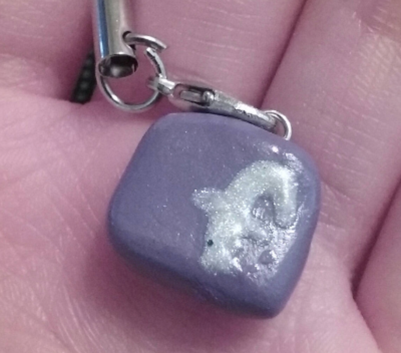 Polymer clay social media icon