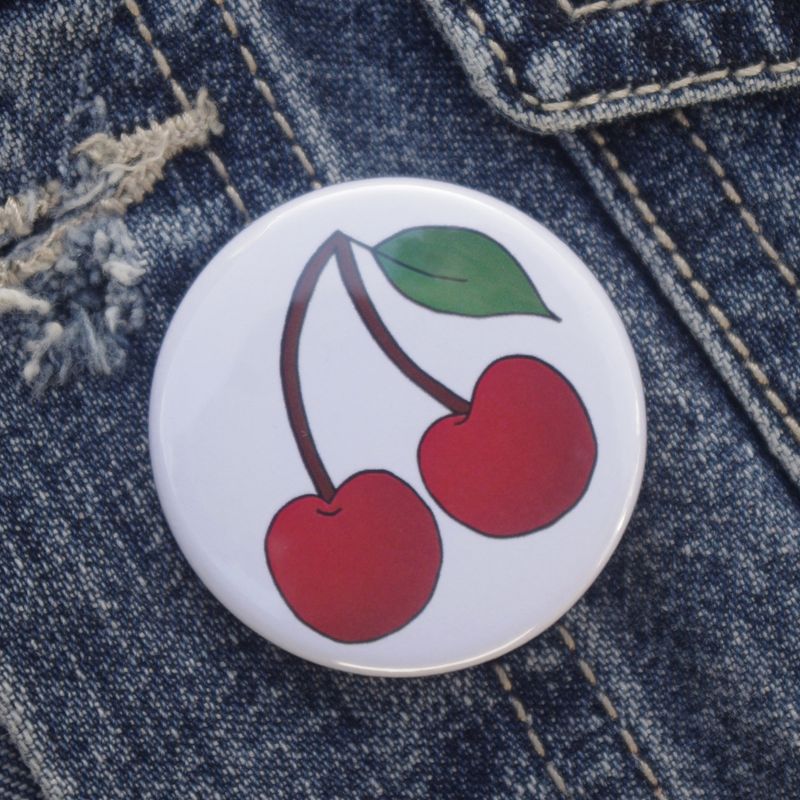 Cherry Pin Badge