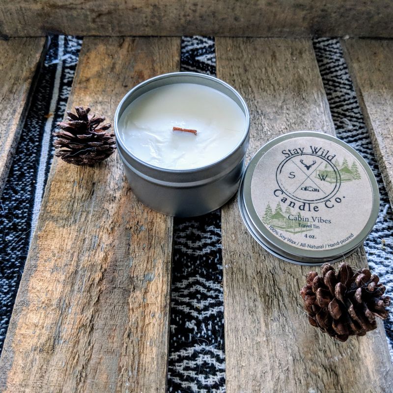 Cabin Vibes _Travel Tin Soy Candle