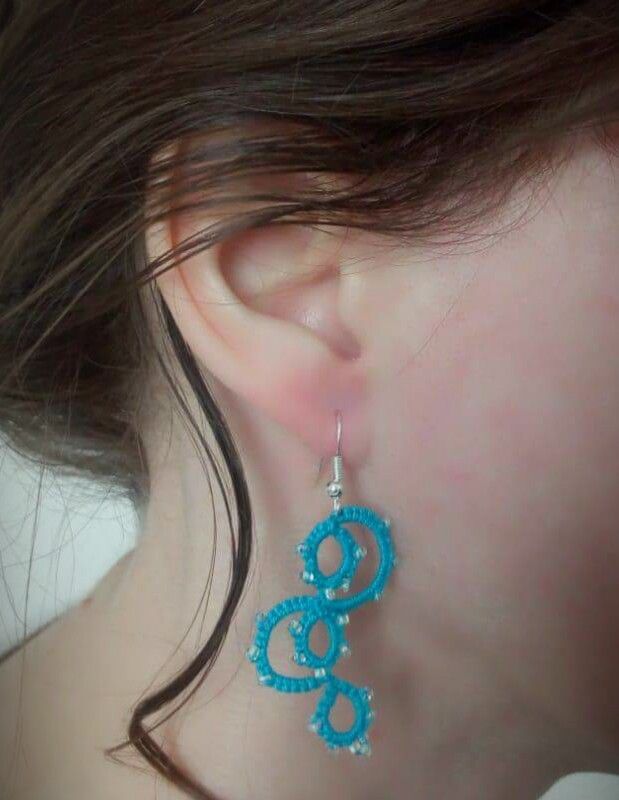 Earrings "Seawave"