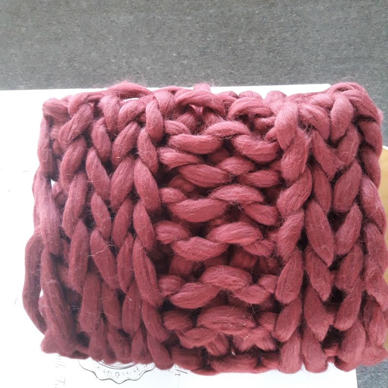 Hand arm knit Super chunky blanket