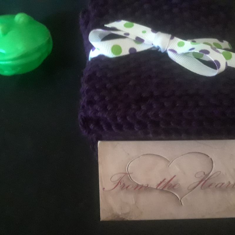 Lovely Purple Baby Washcloths