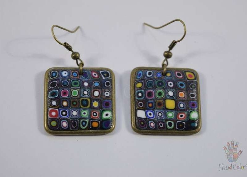 Gustav Klimt Squared Earrings - BQDK-0-44