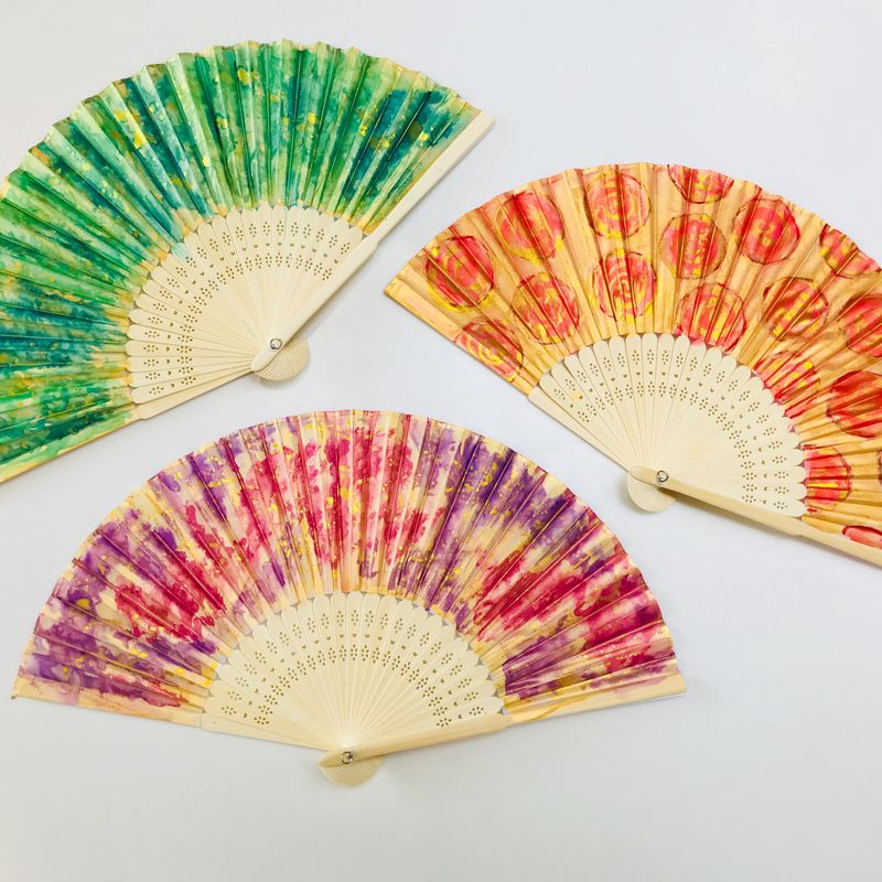 Hand Painted Hand Fans - Choose One from a Great Variety of Beautiful Styles - Handfan, Gift for Her, Gift for Mom, Fun and Stylish Accessory