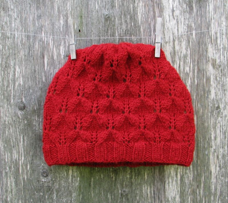 Red Hat, Winter Hat, Soft Wool Hat, Hat for Woman, Knitted Hat, Hand knitted