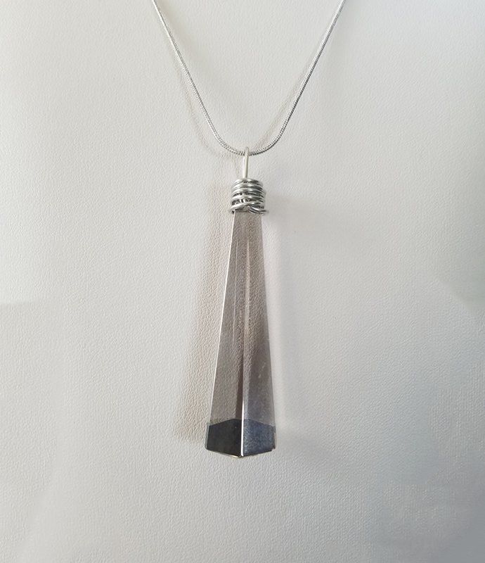 Final Fantasy/Princess Garnet Necklace/Final Fantasy 9/Garnet Cosplay/Final Fantasy Crystal Necklace/Smokey Quartz/Quartz Necklace