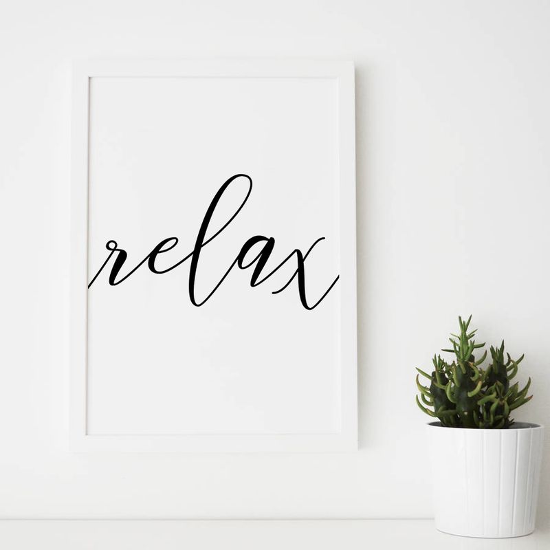 Relax wall art, meditation wall art.