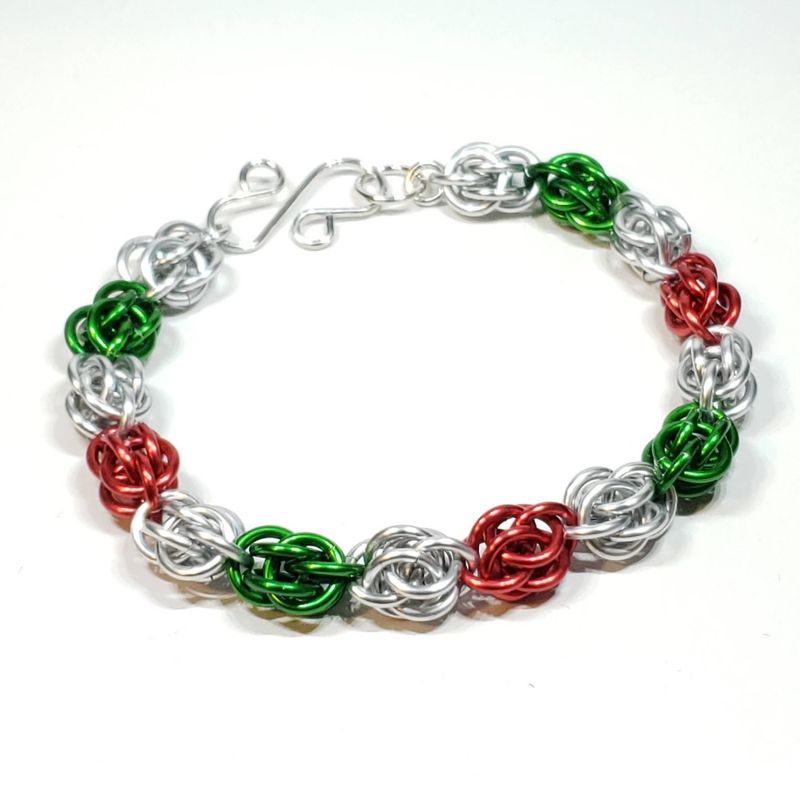 Christmas Chainmaille Bracelet