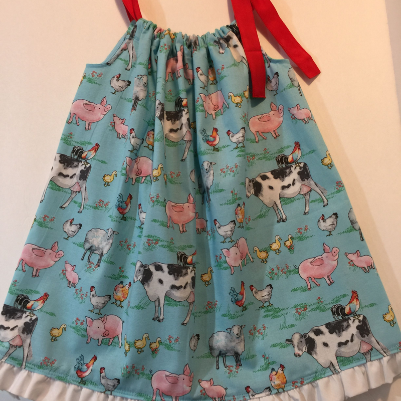 Toddler Sundress Farm Themed