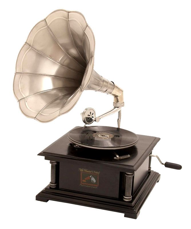HANDCRAFTED VINTAGE STYLE GRAMOPHONE