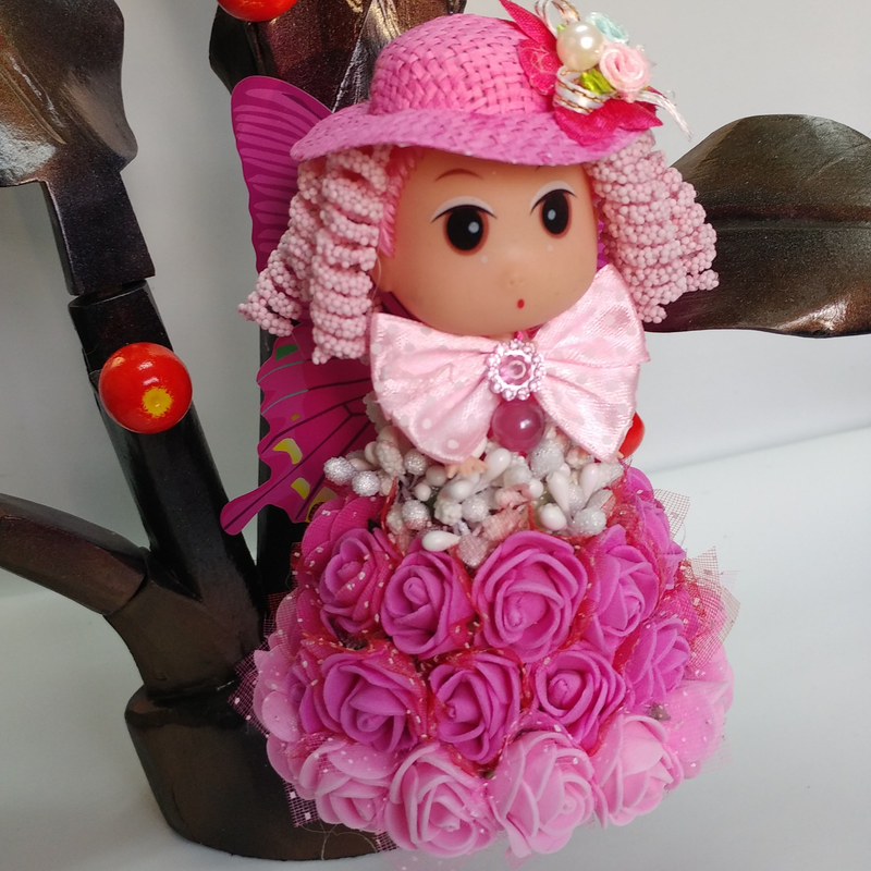 BUTTERFLY ANGEL DOLL. CHRISTMAS BELL ORNAMENT