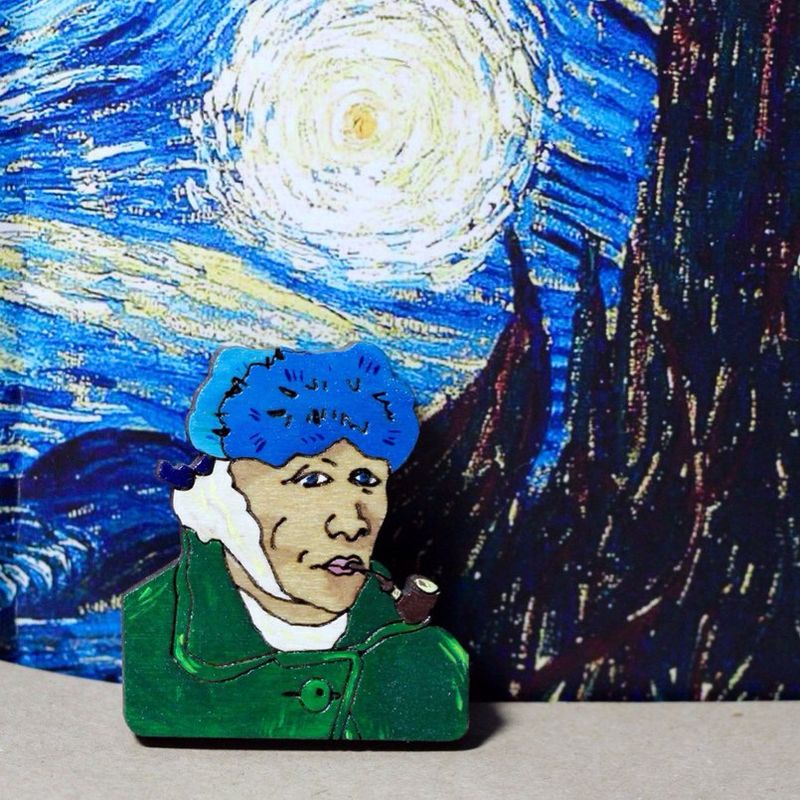"Van Gogh" brooch