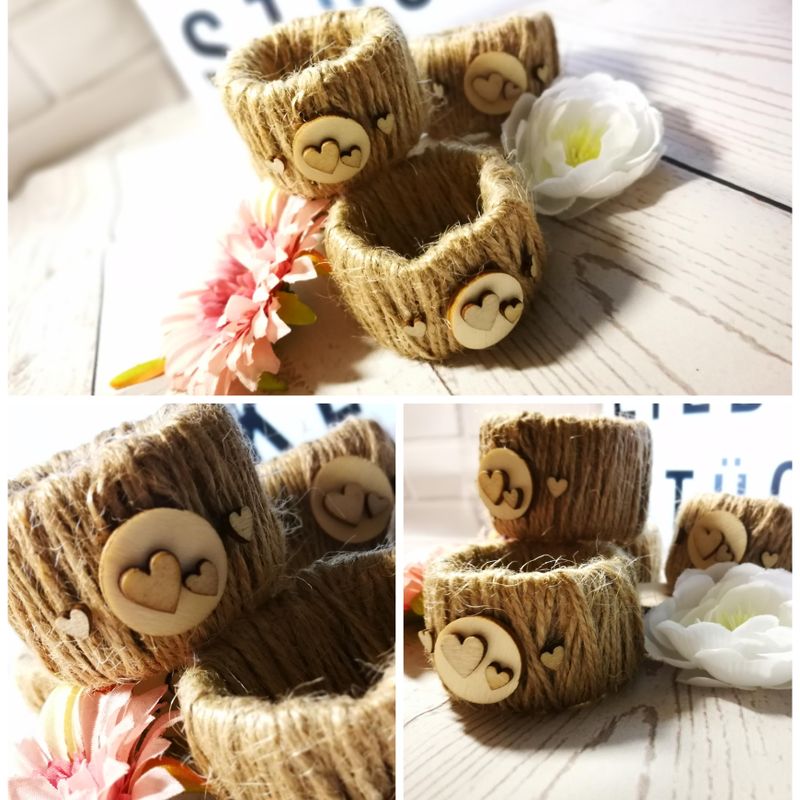 Napkin Rings "Vintage Heart"