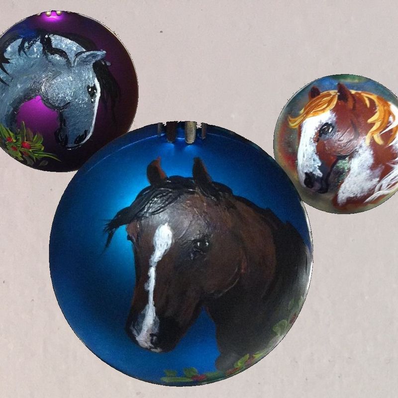 Custom Horse Shatter Resistant Ornament