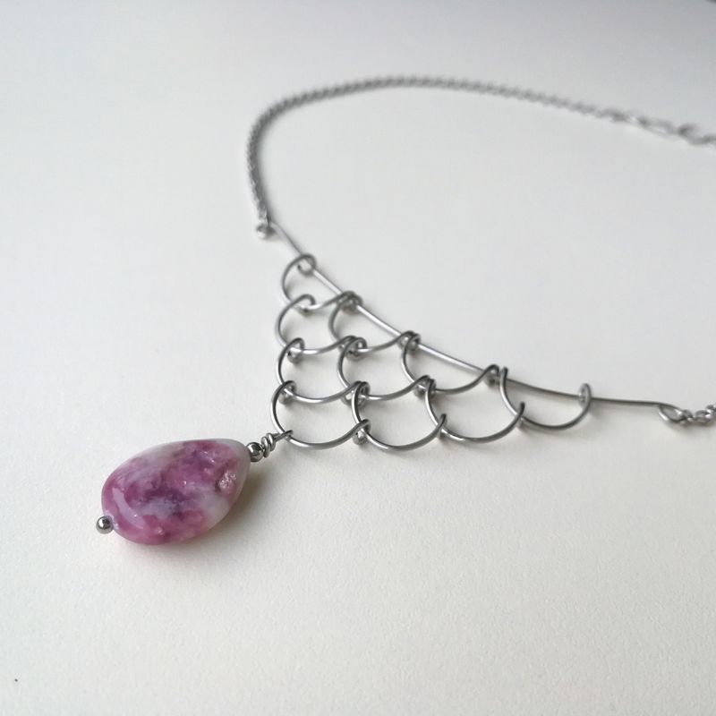 Mermaid stainless steel necklace