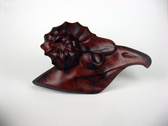 Carved briar wood root driftwood sculpture