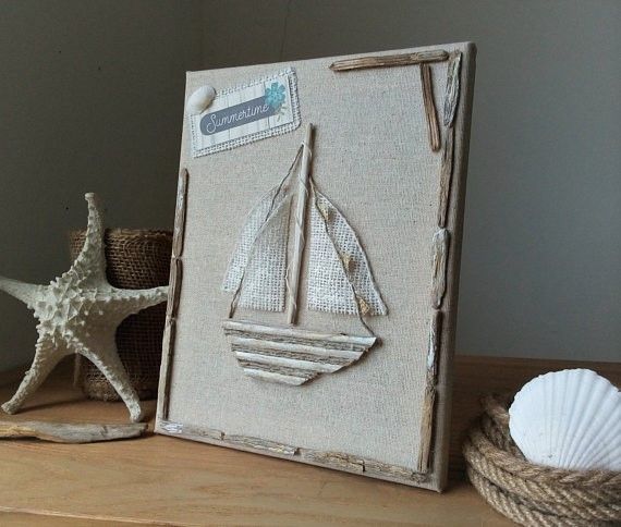 Driftwood Sailboat Decor