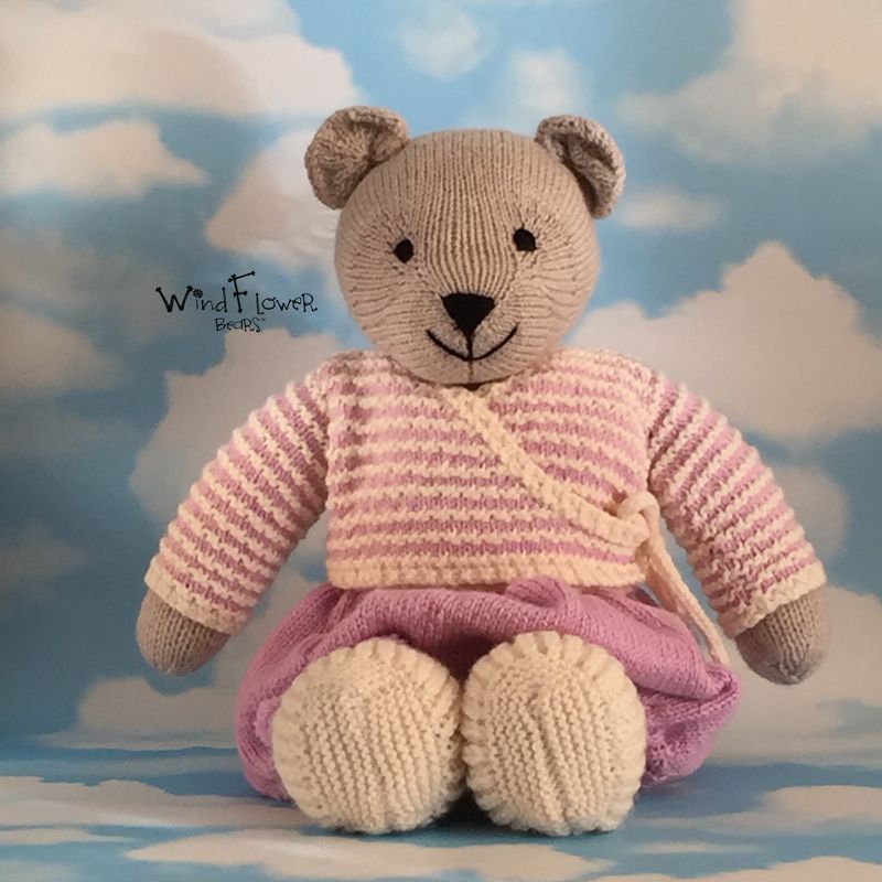 Hand crafted, one of a kind teddy bear - Willow