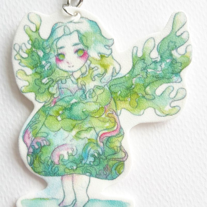 Cute Water Angel Keychain