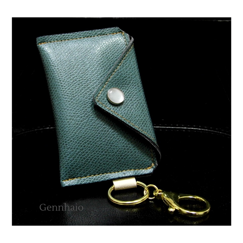 Keychain Wallet, Key fob Wallet, Small Vegan Wallet, Green Card Holder, Keychain Pouch, Business Card Holder, Wallet Keyfob