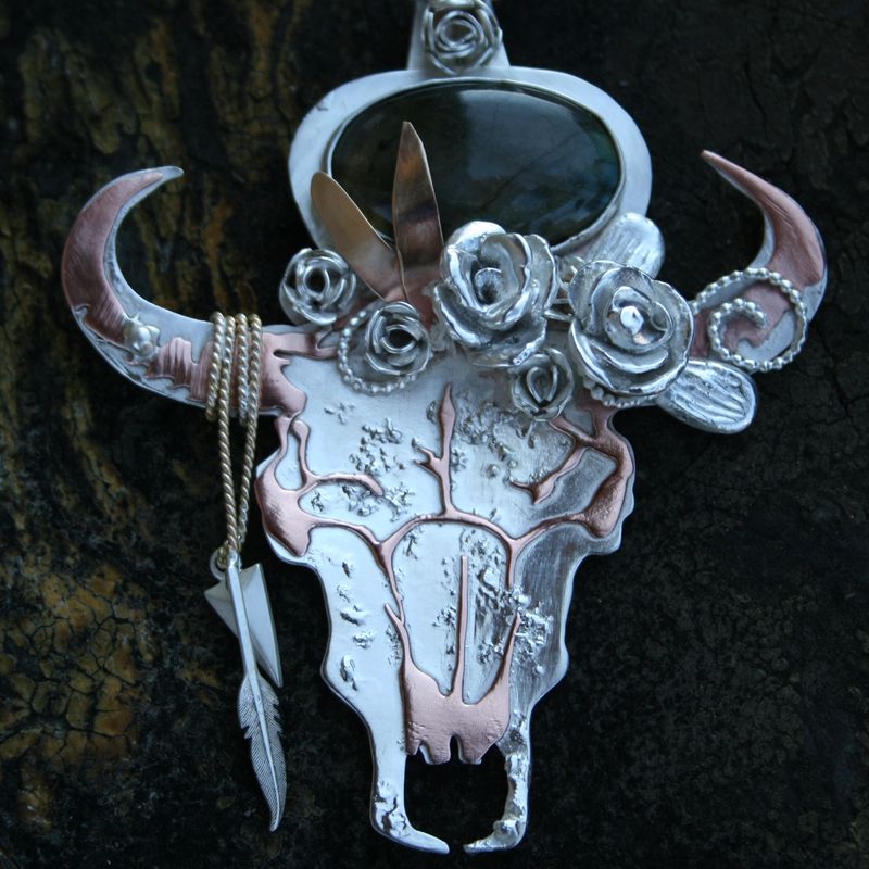 The "Budding Bison" Pendant