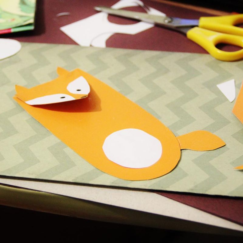 DIY KIDS CRAFTS - BOOKMARK "FOX"