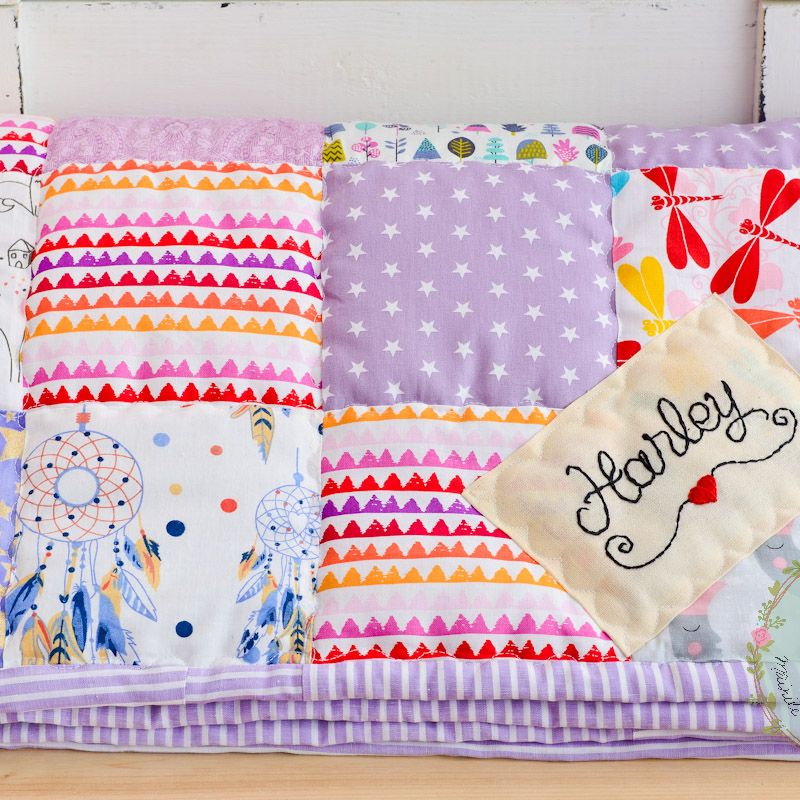 Baby blanket, patchwork quilt, custom blanket, baby shower gift, personalized quilt, baby quilt, newborn gift, receiving blanket, crib quilt